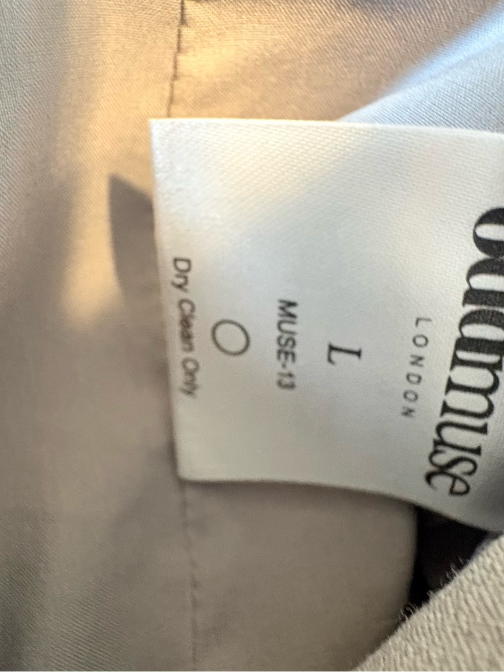 “OddMuse London Tailored High Waist Shorts Gray Taupe Size Large” - Picture 4 of 8
